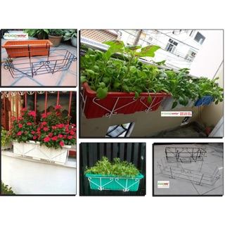Chậu trồng rau móc tường