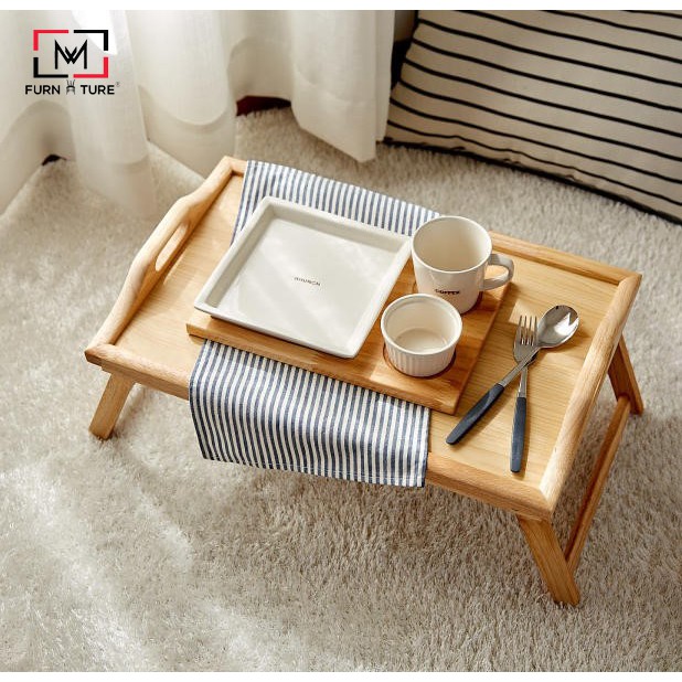 Bàn ăn gỗ mini chân gấp gọn phong cách hàn quốc thương hiệu MW FURNITURE - Nội thất căn hộ