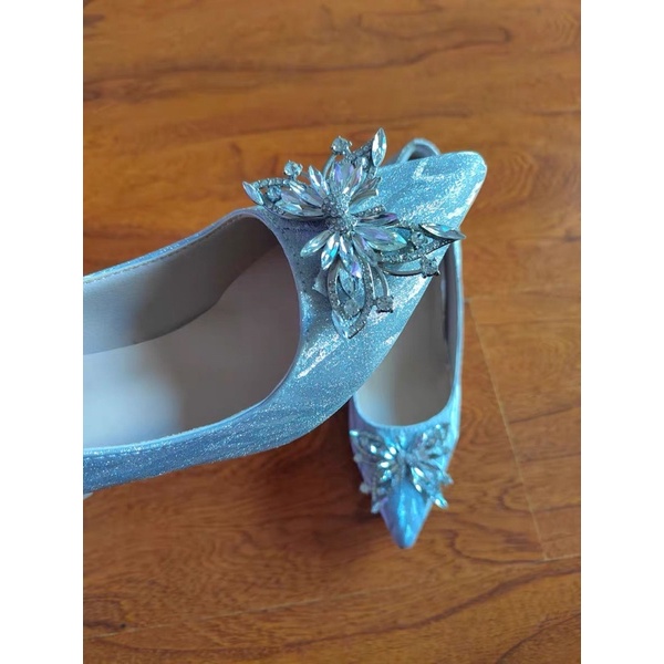 Hàng order - Giày cao gót mũi đính đá sang chảnh