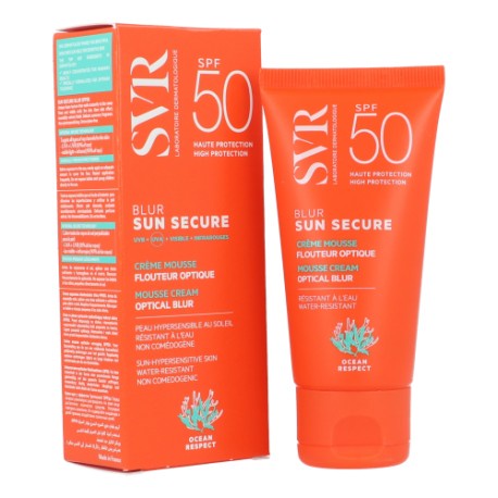 [TEM VIỆT NỮ] Kem chống nắng SVR SUN SECURE Blur SPF50 50ml - Kem chống nắng SVR CÓ MÀU che khuyết điểm