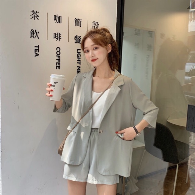 Set blazer và quần short ulzzang