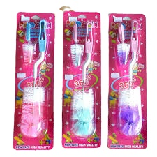 Dụng cụ cọ rửa bình sữa đầu cước cho bé. Cây xúc bình sữa Faralin xoay 360 độ
