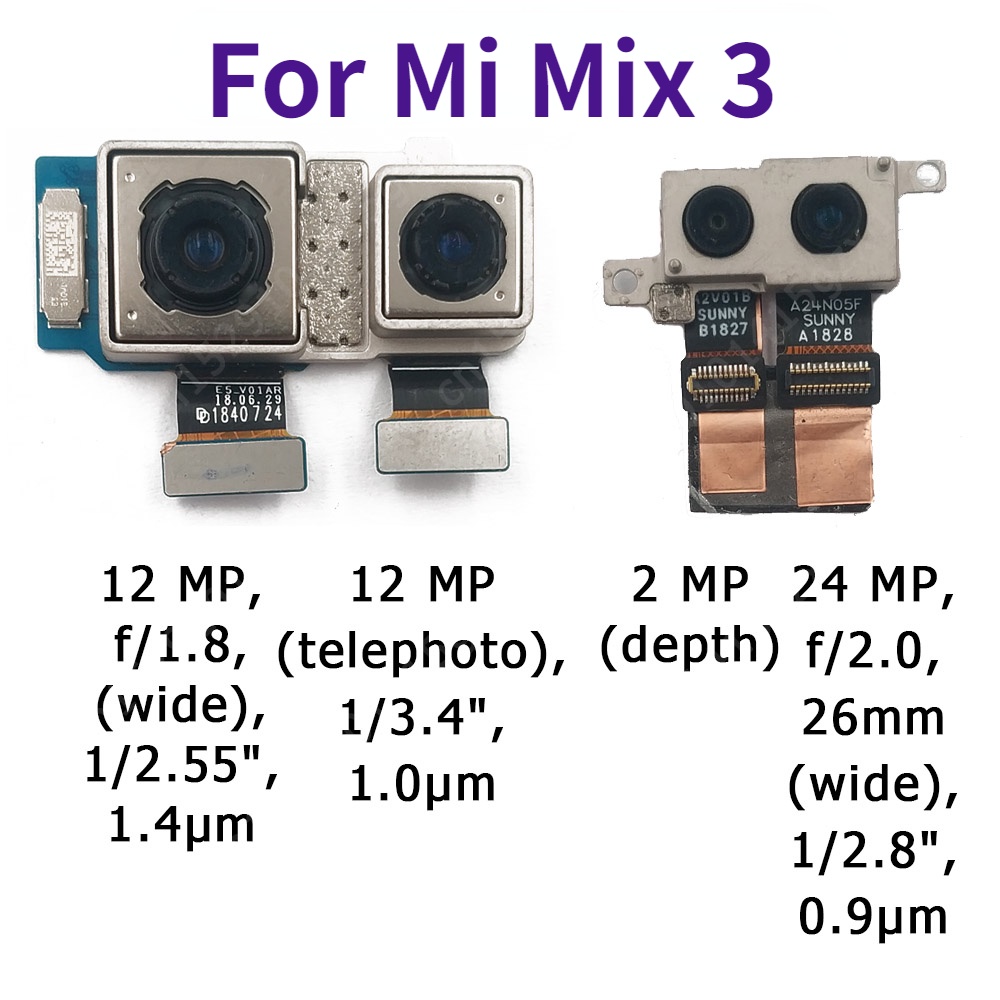 Camera Trước Và Sau Thay Thế Chuyên Dụng Cho Xiaomi Mi Mix 2 2s 3 Mix2 Mix2s Mix3