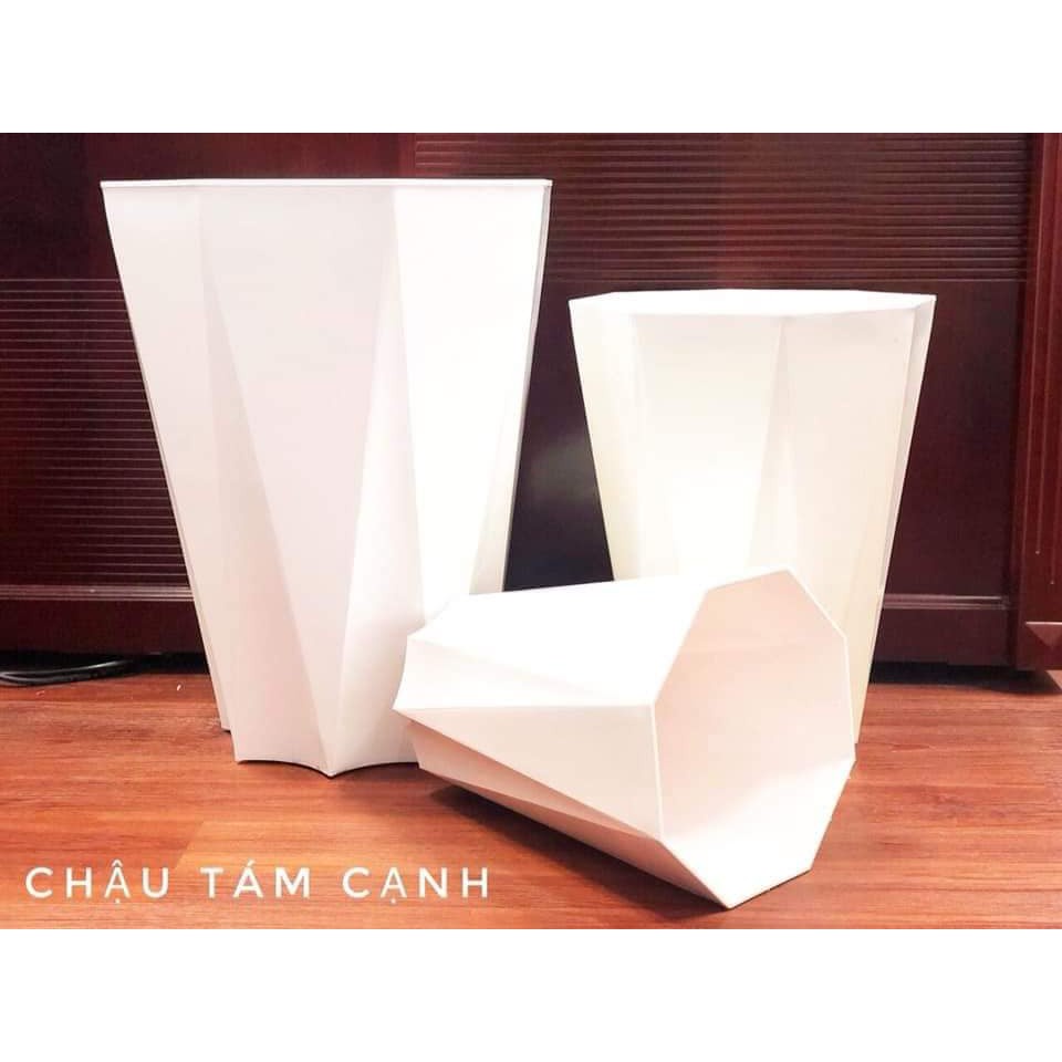CHẬU NHỰA KIM CƯƠNG TRỒNG HOA CÂY CẢNH