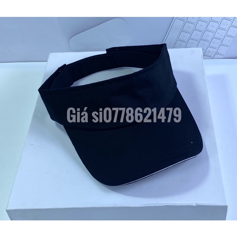 Nón kết nữa đầu thể thao thời trang - mũ lưỡi trai tenin trơn