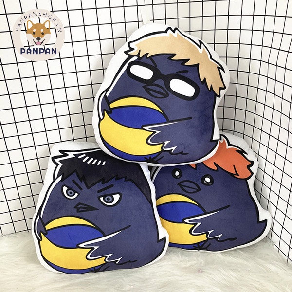Quạ/Mèo nhồi bông Haikyuu! - In màu 2 (34CM) 5 nhân vật HQ, Haikyu!