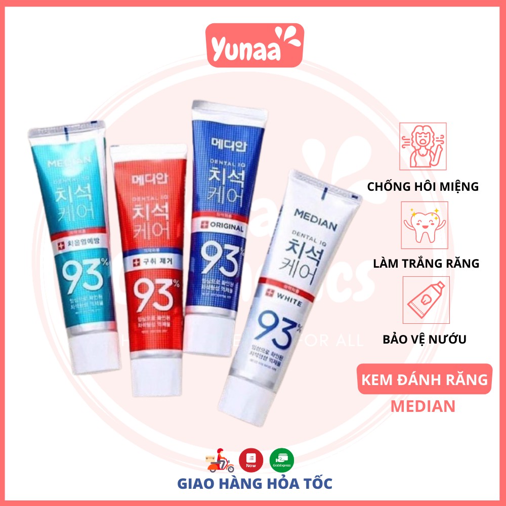 Kem Đánh Răng Median Dental IQ 93% Hàn Quốc 120g – Date 2023 [Yunaa Cosmetics]