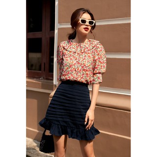 OLV - Chân váy Navy Wrinkle Mini Skirt