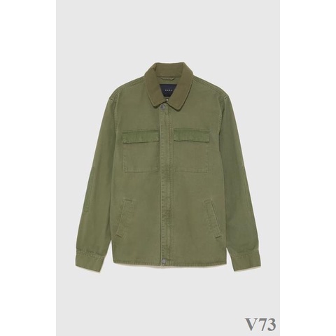 Áo Khoác kaki nam hiệu Zara Chính Hãng có cả Bigsize cho người mập béo