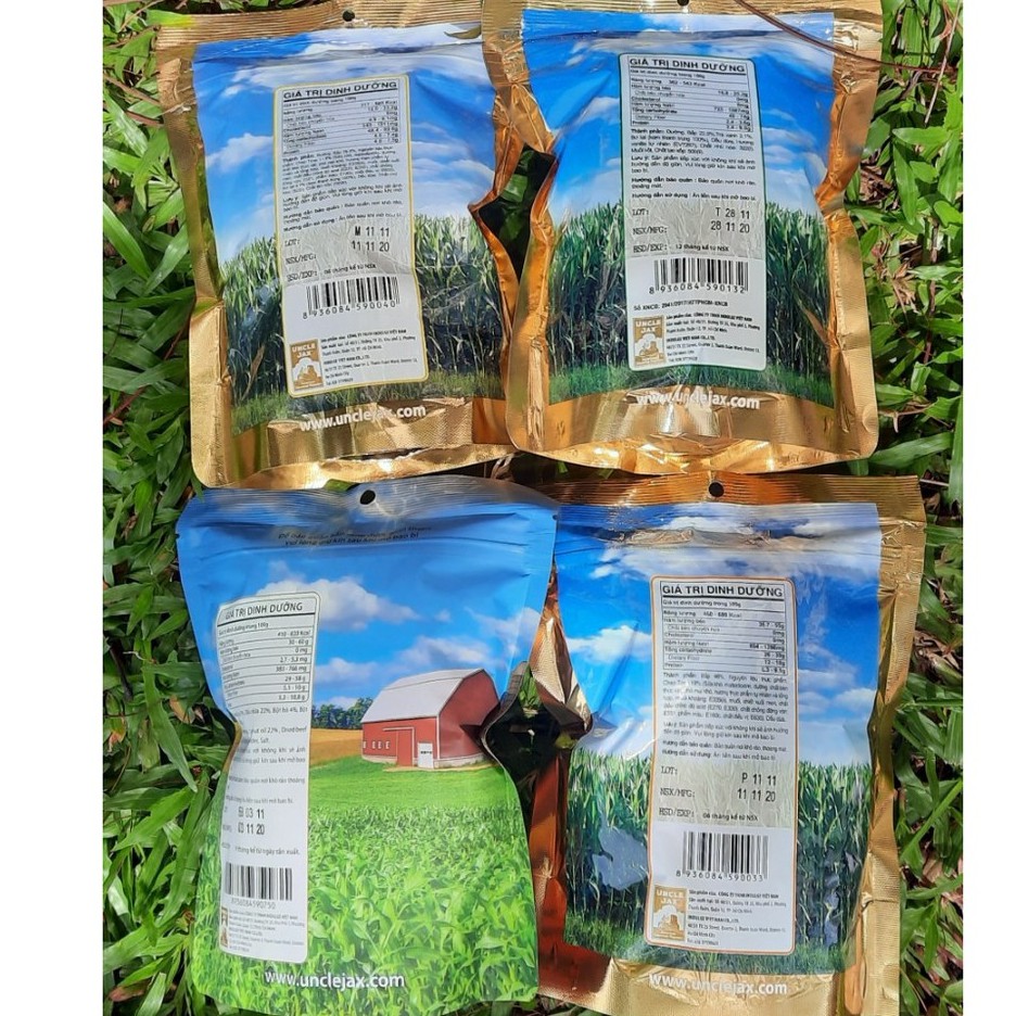 Bắp rang bơ Uncle Jax American Popcorn đủ loại caramel, phô mai ít calo kiểu Mỹ gói khủng lồ - ÂU CHÂU SHOP
