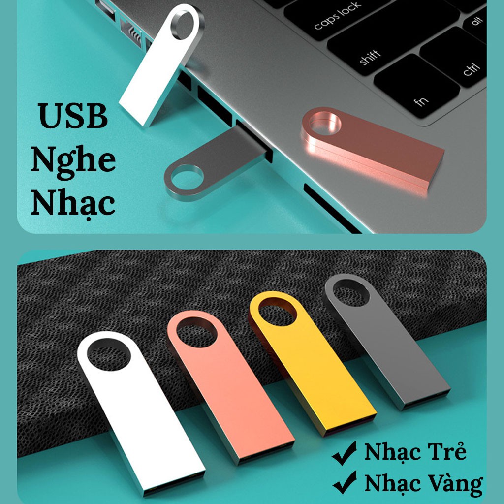 USB Chuyên Dụng Cho Ô Tô 4GB/8GB/16GB/32GB Sẵn 1000 Bài Tuyển Chọn Cắm Là Nghe