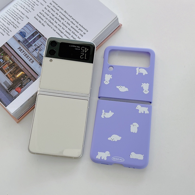 Bao Da Điện Thoại Màu Kẹo Hình Động Vật Hoạt Hình Phong Cách Hàn Quốc Cho Samsung Z Flip 3 5G Galaxy Z Flip 4