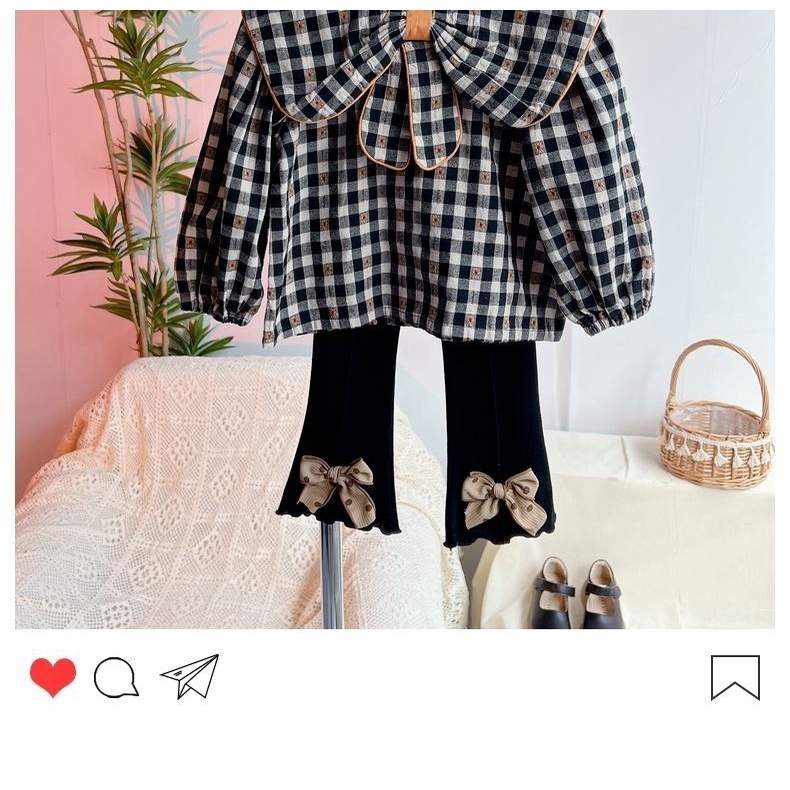 Bộ Đồ Thời Trang Xuân Thu 2 Món Áo Thun Phối Quần Legging Thời Trang Xuân Thu Cho Bé Gái