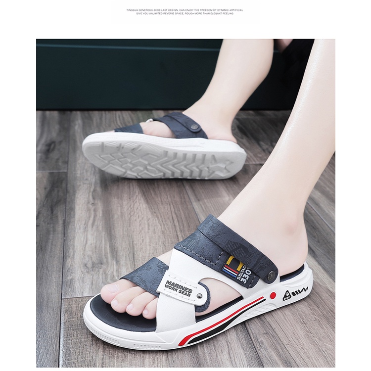 Giày sandal nam đi học đi chơi cá tính thoáng khí chống trơn trượt G01