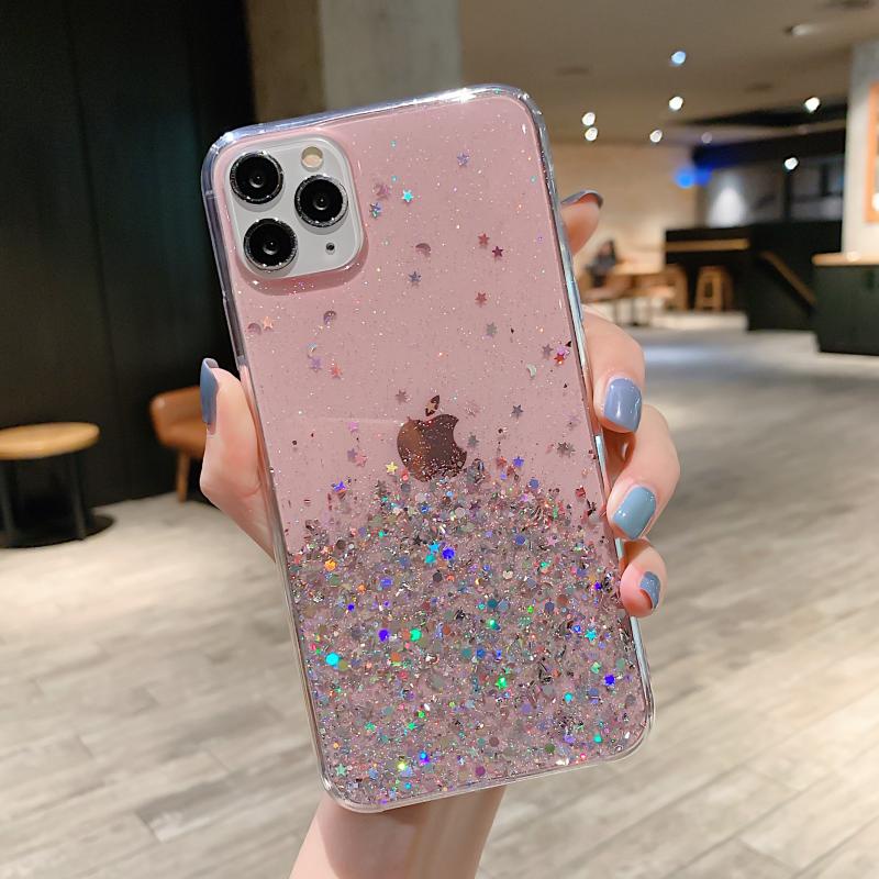 Ốp lưng Samsung J8 J7 J6 J6+ J5 J4 J4+ J2 A9 A7 A6 A6+ Plus Pro Prime 2018 Starry Sky Sequin Glitter Soft Case