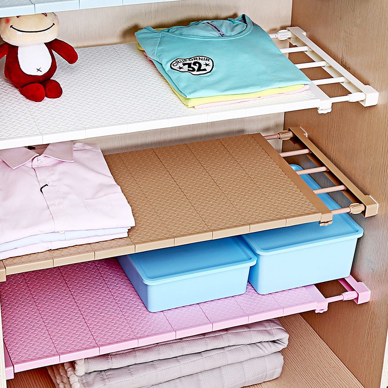 Vách ngăn lưu trữ có thể thu vào tủ quần áo không có đinh