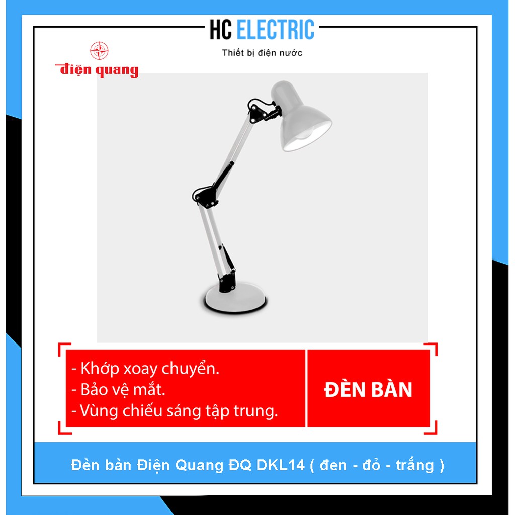 [ FREE SHIP ] Đèn bàn bảo vệ thị lực Điện Quang - ĐQ DKL14/ĐQ DKL03 - 2700K/6500K