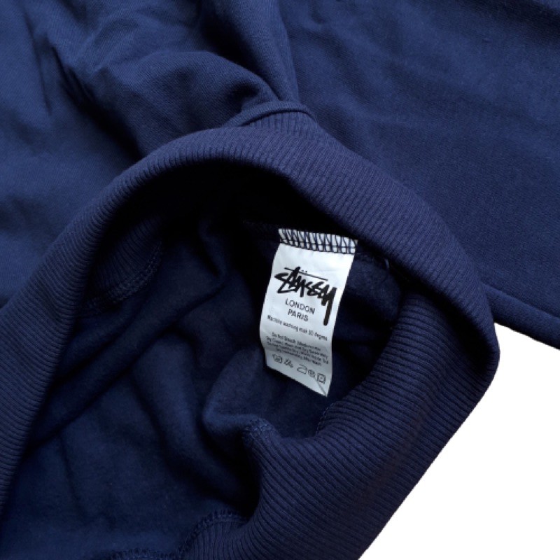 STUSSY Áo Sweater Cổ Tròn Màu Xanh Navy Đơn Giản Thời Trang Cho Nam Giới | BigBuy360 - bigbuy360.vn
