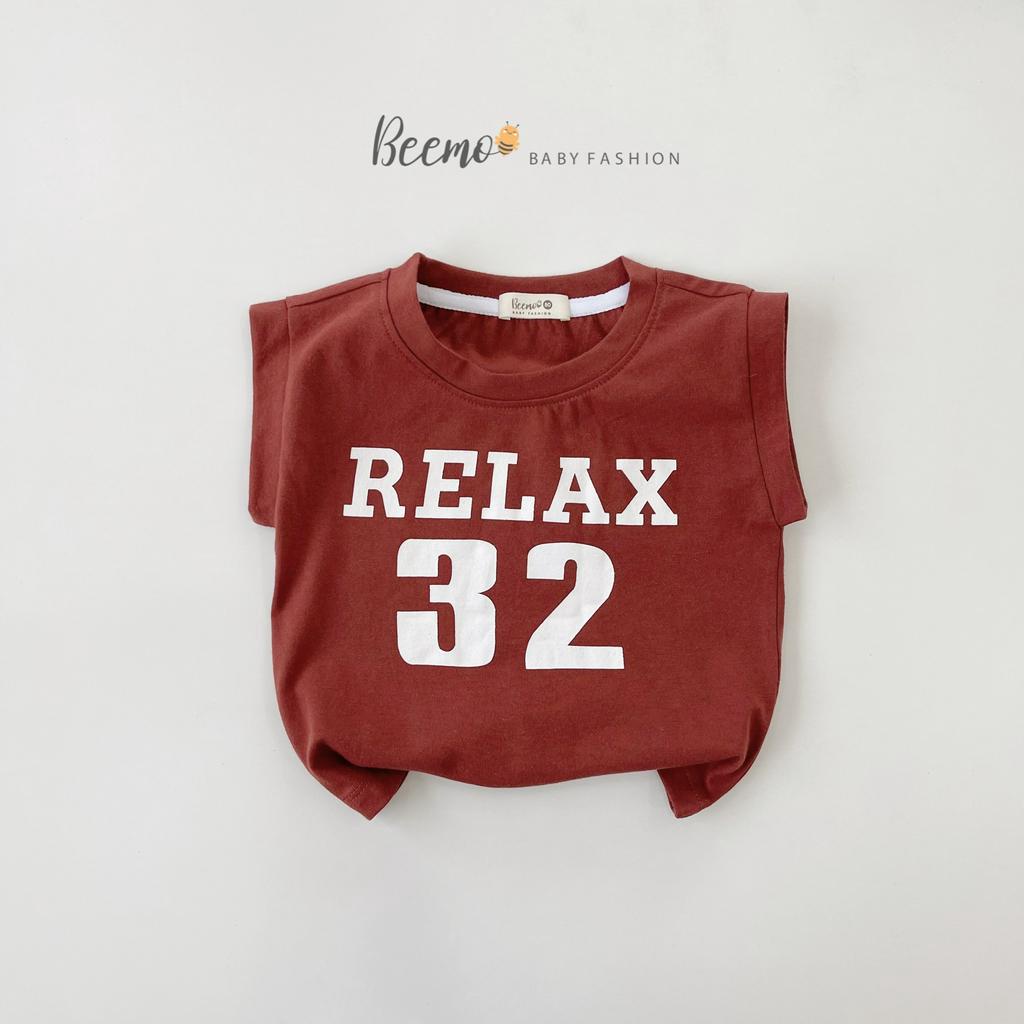 Áo ba lỗ Relax cho bé Beemo,Chất liệu cotton co giãn mềm mại,thoáng mát,Phong cách khỏe khoắn, thời trang vô cùng B301