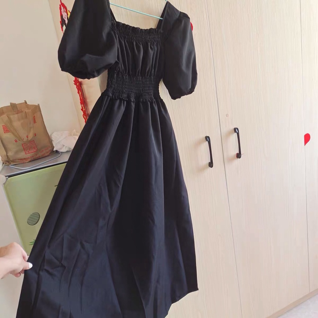 Váy Tiểu Thư Kiểu Pháp ⚡️ẢNH THẬT⚡️ Đầm Voan Cotton, Dáng Dài, Tay Ngắn Cho Nữ | BigBuy360 - bigbuy360.vn