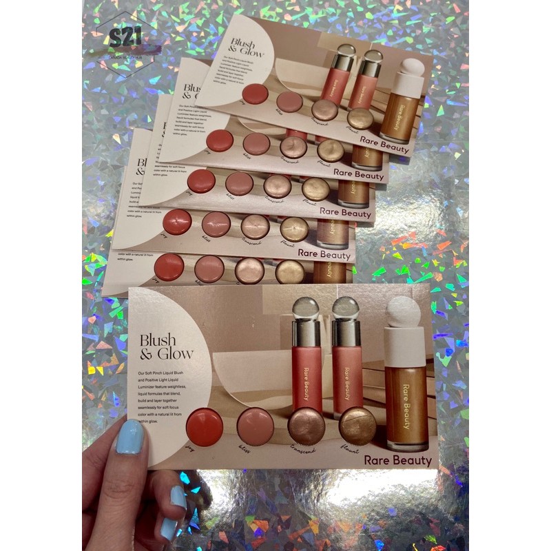 [Bill Sephora] Set Sample Má Hồng Kem & Nhũ Bắt Sáng Dạng Lỏng Rare Beauty Blush & Glow | BigBuy360 - bigbuy360.vn