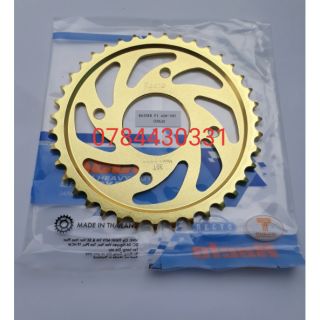 Dĩa Raider FI/Raider xăng cơ/Satria Recto vàng, size 39