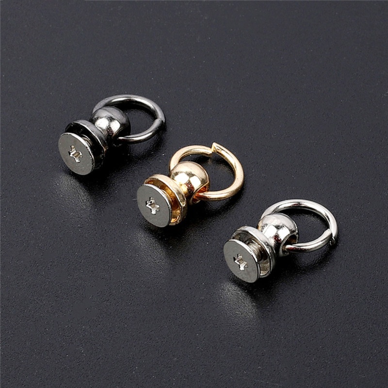 10 Đầu Đinh Vít Tròn Bằng Kim Loại Dùng Trang Trí Móng Tay DIY