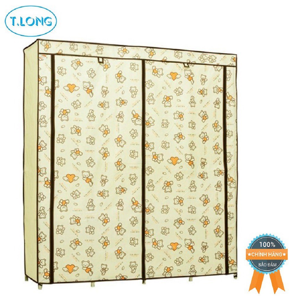 Bao Áo Tủ Vải Thanh Long 15 không bao gồm khung sắt, Có Kích thước 154 x 46 x 170cm Thay thế bao áo tủ bị hư, rách cũ.