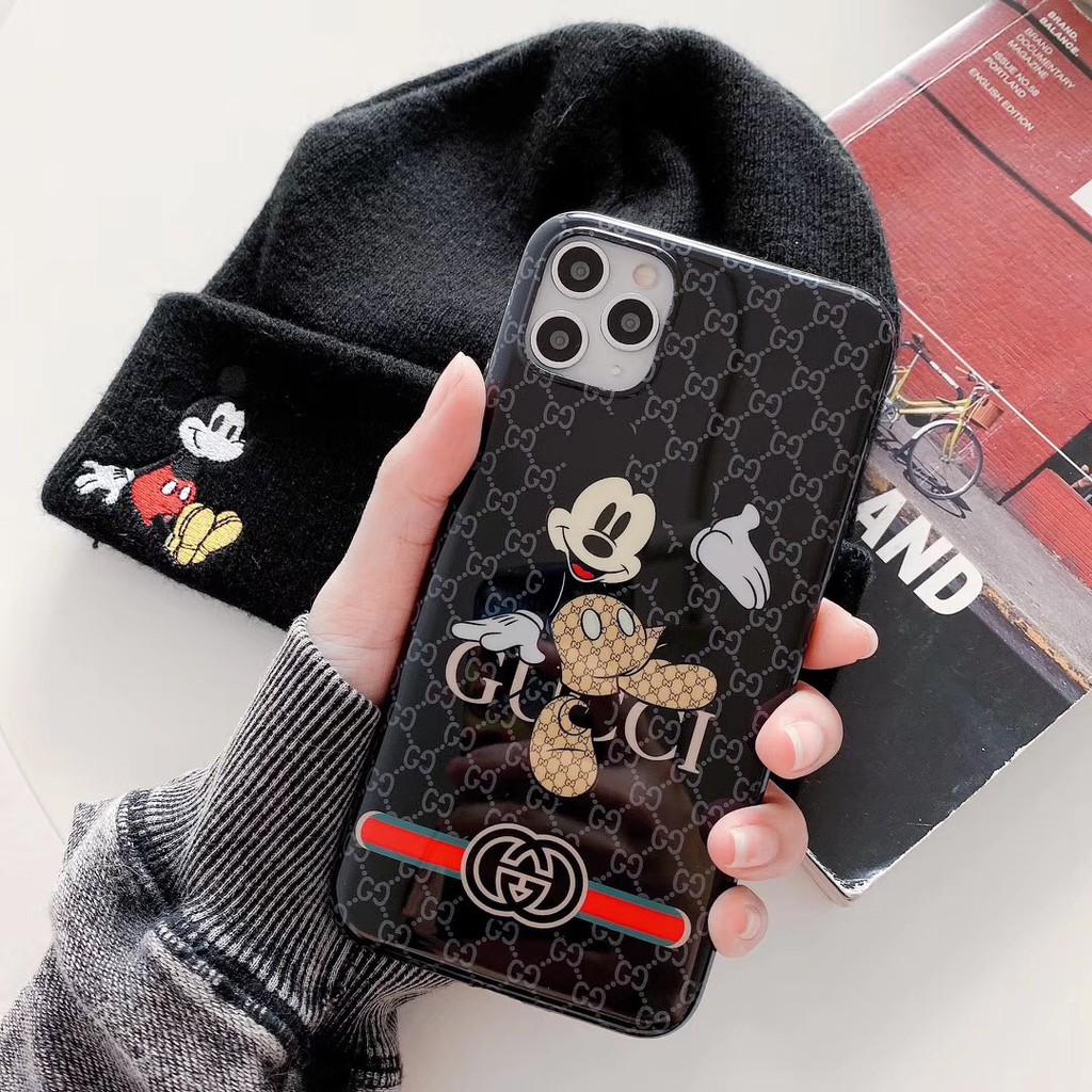 Ốp Điện Thoại Mềm Nhám Hình Chuột Mickey Cao Cấp Cho IPhone12 12ProMax 12Mini IPhone11 X XS XR XSmax 7+ 8 8+ | BigBuy360 - bigbuy360.vn