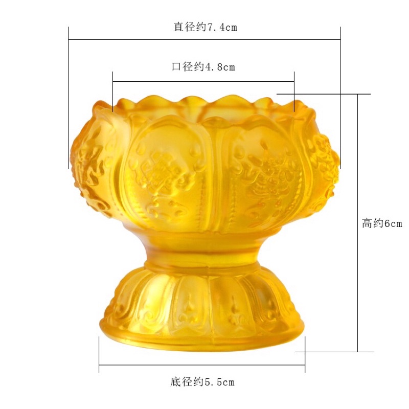 Chân nến Lưu Ly dày dặn đa dạng màu sắc