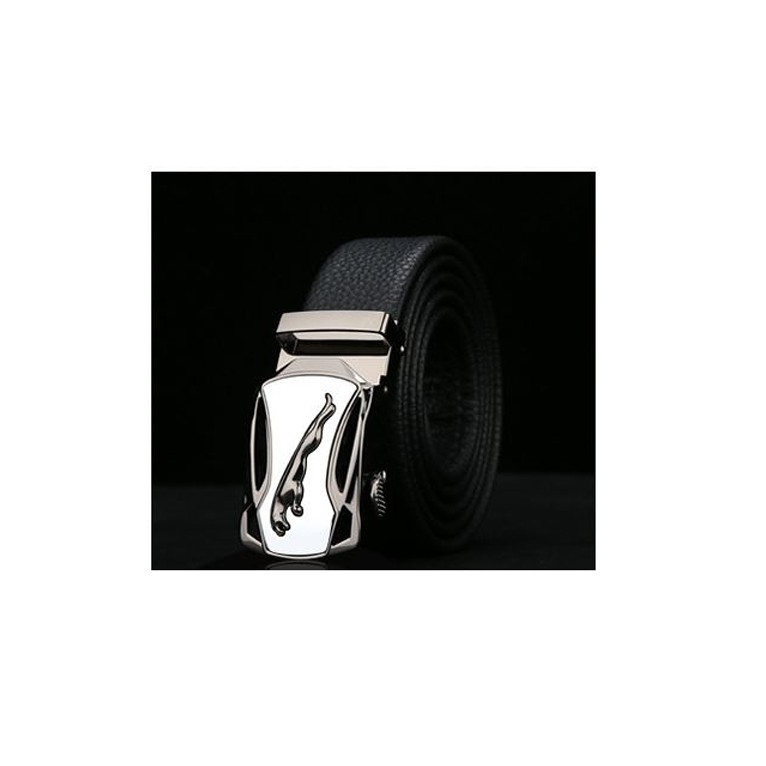 Thắt lưng da nam mặt vuông hoạ tiết báo trắng cao cấp - phong cách lịch lãm hot 2020