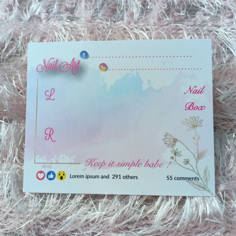 100 TAG NAILBOX, THẺ NAILBOX, CARD NAILBOX, BÌA NAILBOX -M2