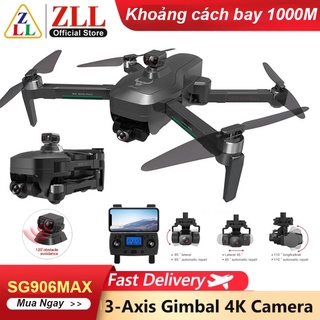 Flycam SG906 Max, SG906 Pro 3, Camera 4K UHD + EVO, Gimbal chống rung EIS 3 trục, Cảm biến Tránh chướng ngại vật