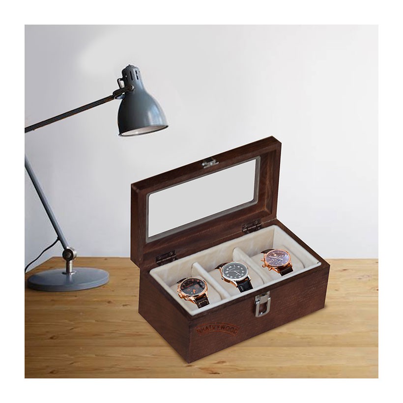 Hộp đựng đồng hồ 3 ngăn Nhatvywood WB301