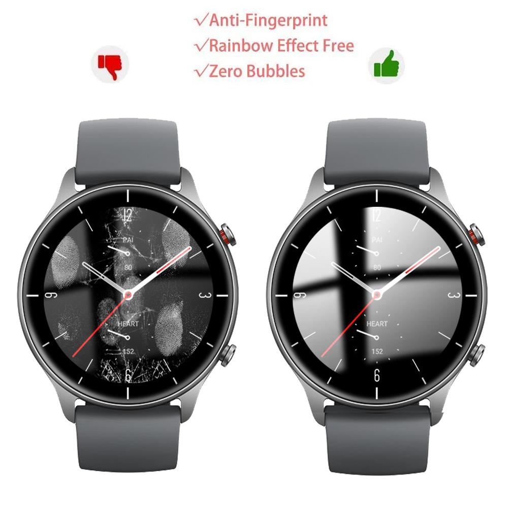 Miếng Dán 3D Trong Suốt Bảo Vệ Màn Hình Đồng Hồ Thông Minh Huami Amazfit GTR 2e
