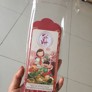 1 lạng túi đựng lì xì size 9x18 cm