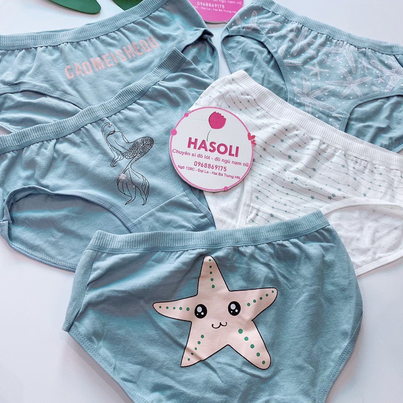  Quần Lót Nữ Cotton Kháng Khuẩn Y Tế Mềm Thoáng Hình Sao Biển S66 | BigBuy360 - bigbuy360.vn
