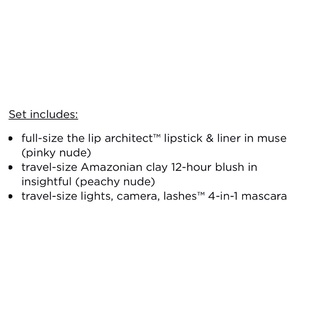 (Tách set) Set mỹ phẩm Tarte 3 món - son fullsize
