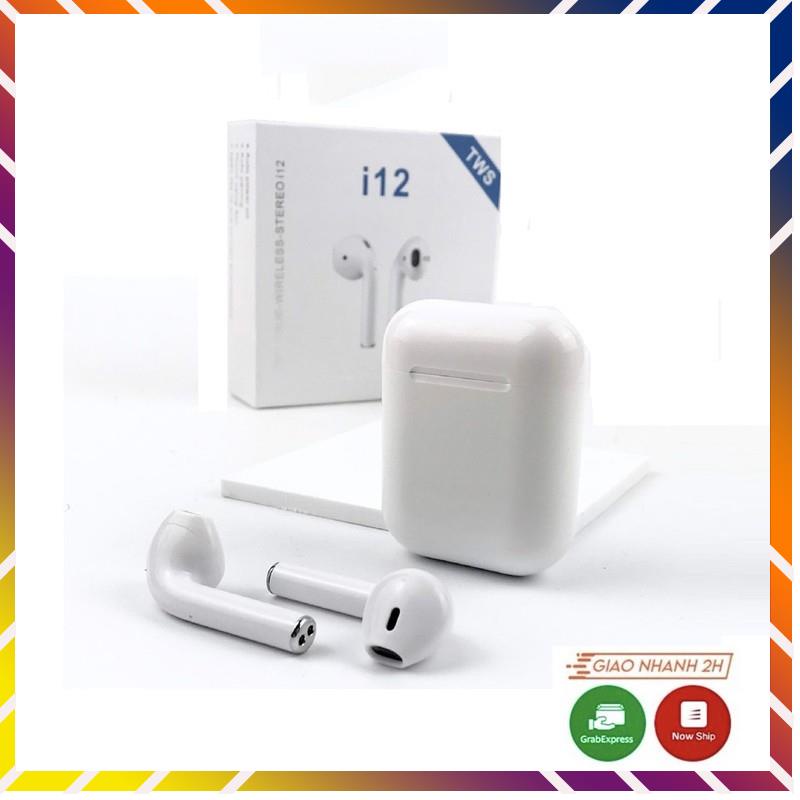 Tai Nghe Airpod i12 TWS Cảm Ứng Điều Khiển Cảm Biến Âm Thanh HIFI