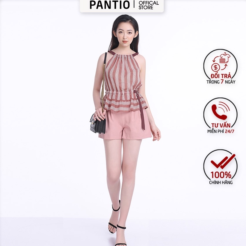 Áo sơ mi kẻ sọc không tay FAS32586- PANTIO
