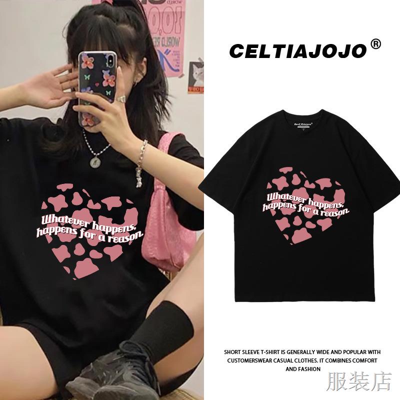 Áo thun tay ngắn cho bé gái phiên bản Hàn Quốc áo thun cotton ngắn tay trong mùa xuân và mùa hè