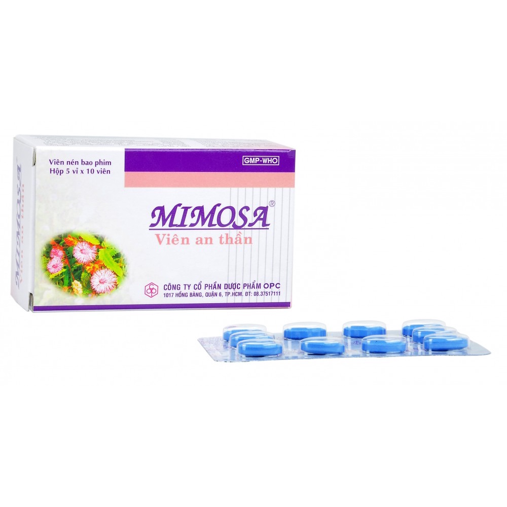 VIÊN UỐNG MIMOSA AN THẦN DỄ NGỦ HỘP 50 VIÊN OPC