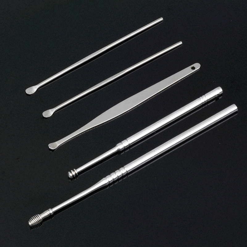 Set 5 Dụng Cụ Lấy Ráy Tai Bằng Thép Không Gỉ Tiện Lợi