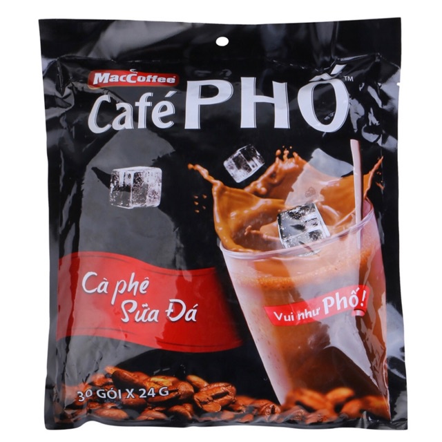 Cà phê PHỐ bịch 30 gói*24g/ Hộp 10 gói*24g