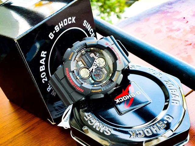 Đồng hồ kim nam dây nhựa cao cấp phiên bản thể thao G-Shock GA-140-1A4DR