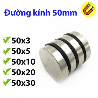 Nam châm đất hiếm đường kính 50x3/5/10/20/30mm lực từ siêu mạnh