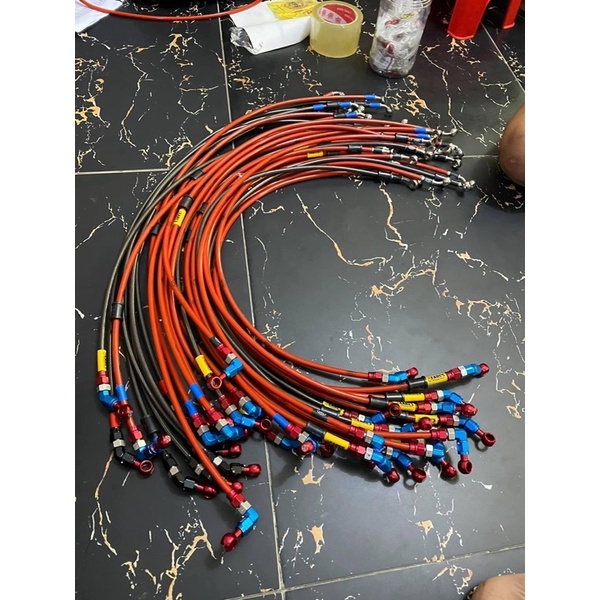 Dây dầu Hell bấm đầu 45-90 độ gắn xe máy