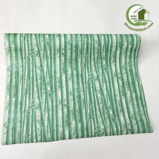 Giấy dán tường cây tre cây trúc - khổ 1,2m có sẵn keo