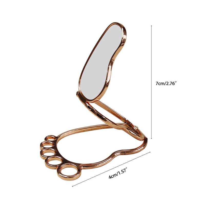 Giá Đỡ Điện Thoại Ba Vòng Màu Đen / Vàng / Bạc Có Thể Gập Lại Tiện Dụng