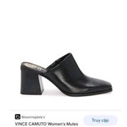 Xăng đan cao gót vuông phổi sục CAMUTO da thật mềm, tôn dáng, sang